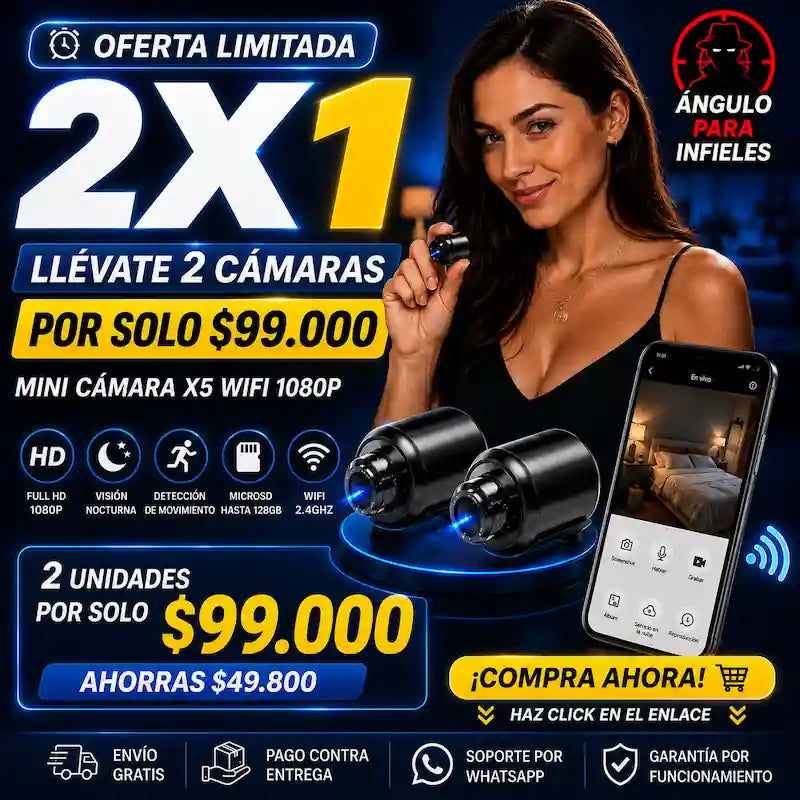 Mini Cámara Espía TIPO BALA Vigilancia